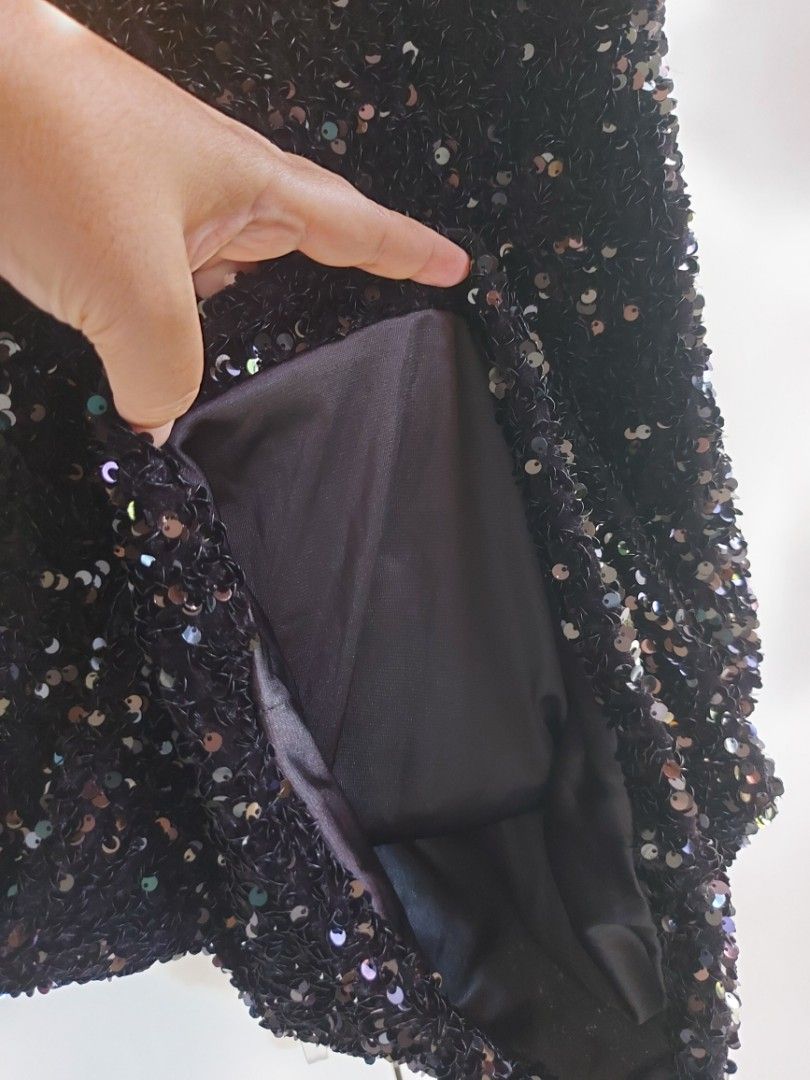 Sequin Spaghetti Strap Long Gown