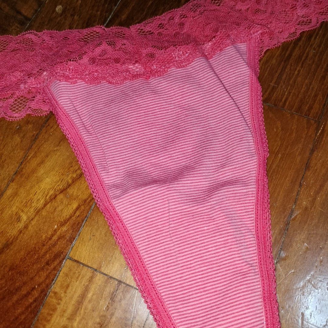 Simple Pink Lace Panty, Women's Fashion, New Undergarments & Loungewear ...