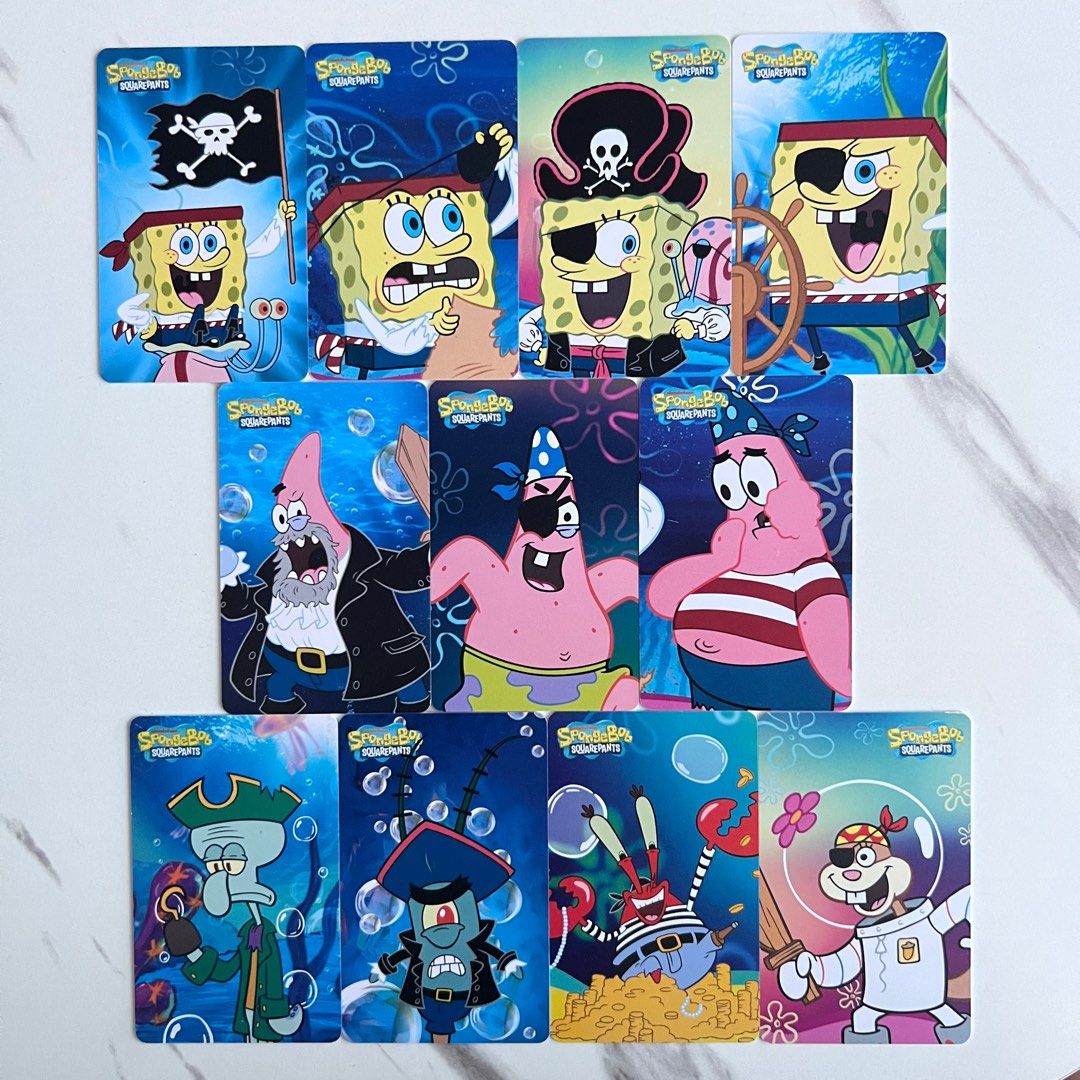 pirates of bikini bottom rare card Round1 Spongebob Squarepants Pirates Coin