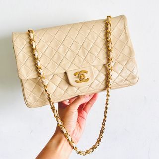 100+ affordable chanel flap beige For Sale, Luxury