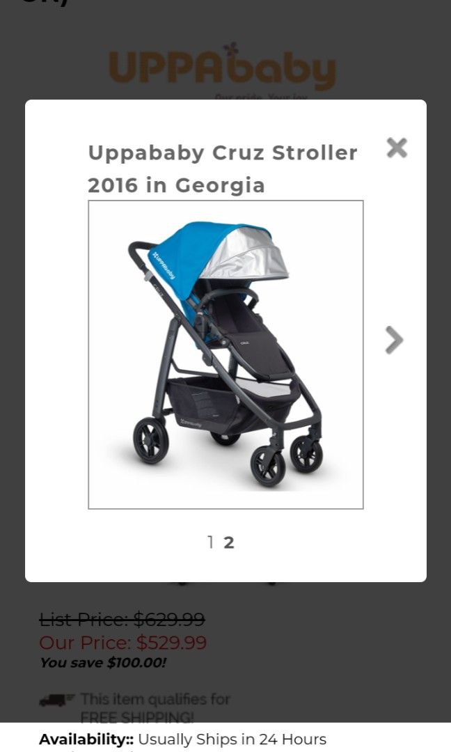 Cruz stroller price online