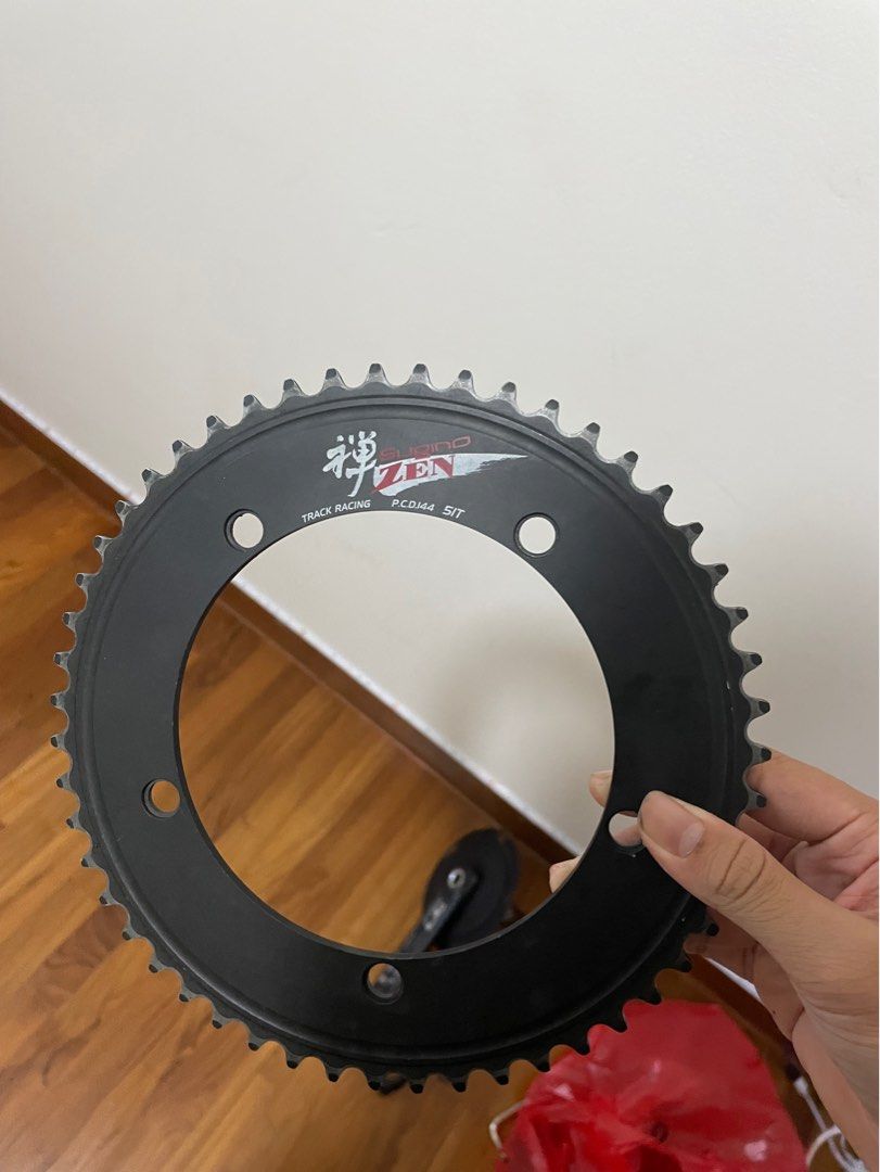 Sugino Zen Black 51t wtt wts, Sports Equipment, Bicycles & Parts 