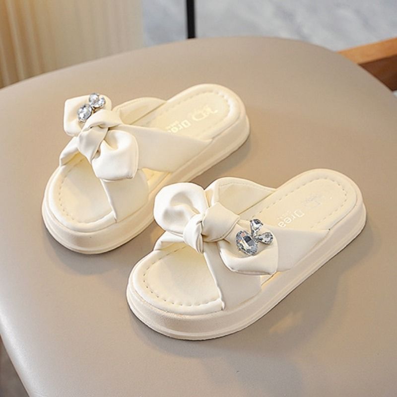 Childrens white new arrivals slippers