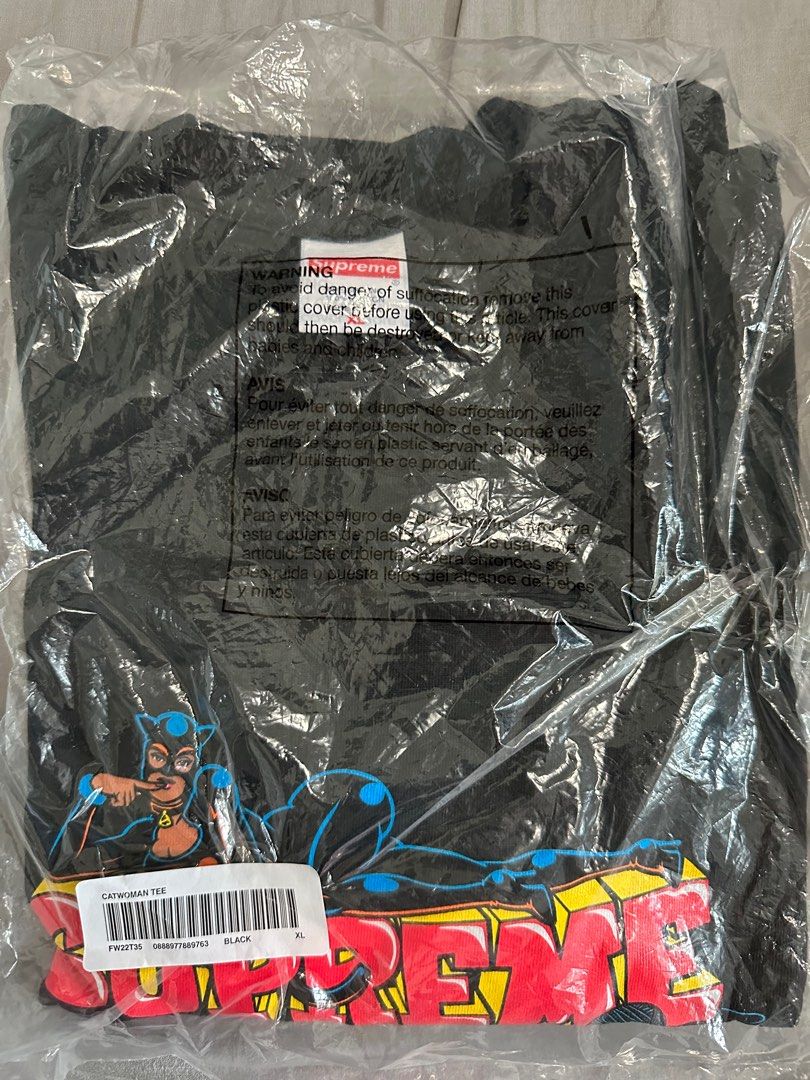 Supreme Catwoman Tee 全新未開封, 男裝, 上身及套裝, T-shirt、恤衫