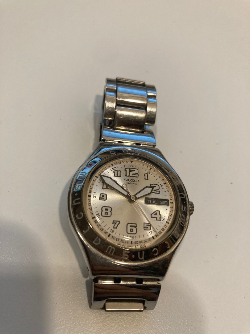 Swatch metal watch Women s Fashion Watches Accessories