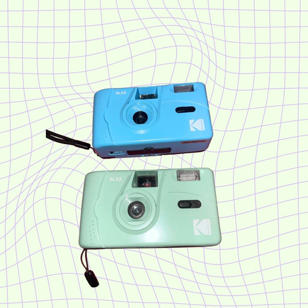 Take all - Kodak m35 Film Camera (Category: Cameras) located in Manila. Submitted by mbvalerio12 (Listing ID 1252363740, Image 1). Description: ⚠️ READ THE DESCRIPTION!! - BUY 2 KODAK FILM CAMERA FOR ₱1200 💙 Blue Film Camera 💙 - Last used was 2022 - The last time I used the camera all functions was working, no batteries and film to check - Flash working the last time I used the camera 💚 Green Film Camera 💚 - Last used was 2021 - Has issues: l
