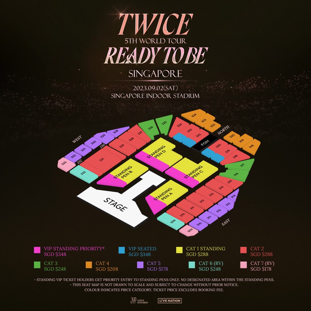 READY TO BE TOUR on X: 🚨 Seating Chart for TWICE's 'READY TO BE