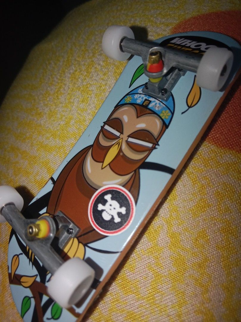 Upgraded tech deck fingerboard (with branded upgrades), Sports