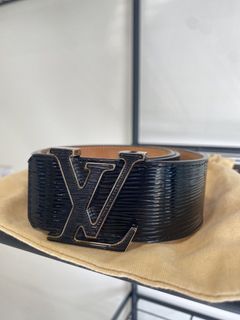 Louis Vuitton Black Electric Epi Leather LV Initiales Belt 90 CM Louis  Vuitton