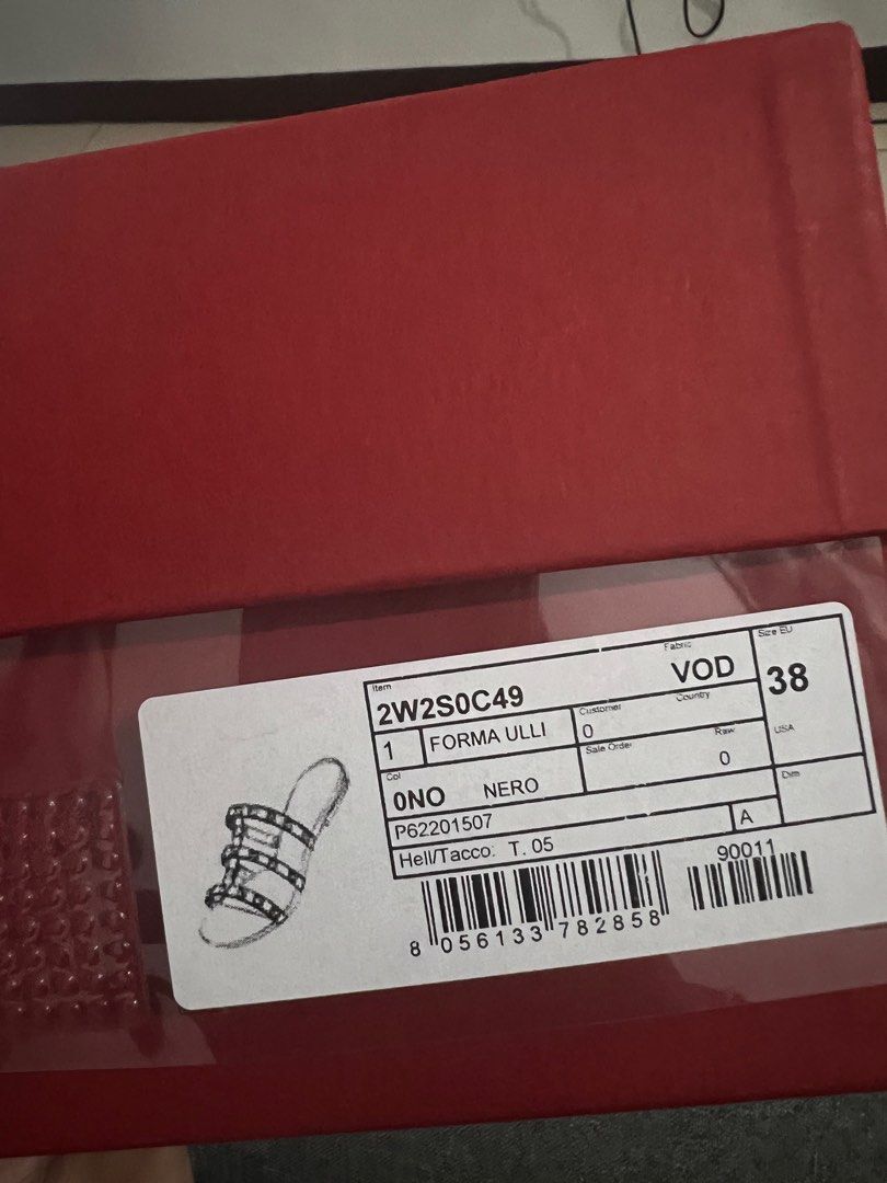 Valentino Garavani Rockstud Flat Slide Sandals (Category: Flats & Sandals) located in Tagaytay City. Submitted by agb.destash (Listing ID 1252351869, Image 2). Description: Valentino Garavani Rockstud Flat Slide Sandal Black Size 38 (25cm) Complete inclusions (2 dustbags, authenticity cards, extra rockstud) 💯 Original.