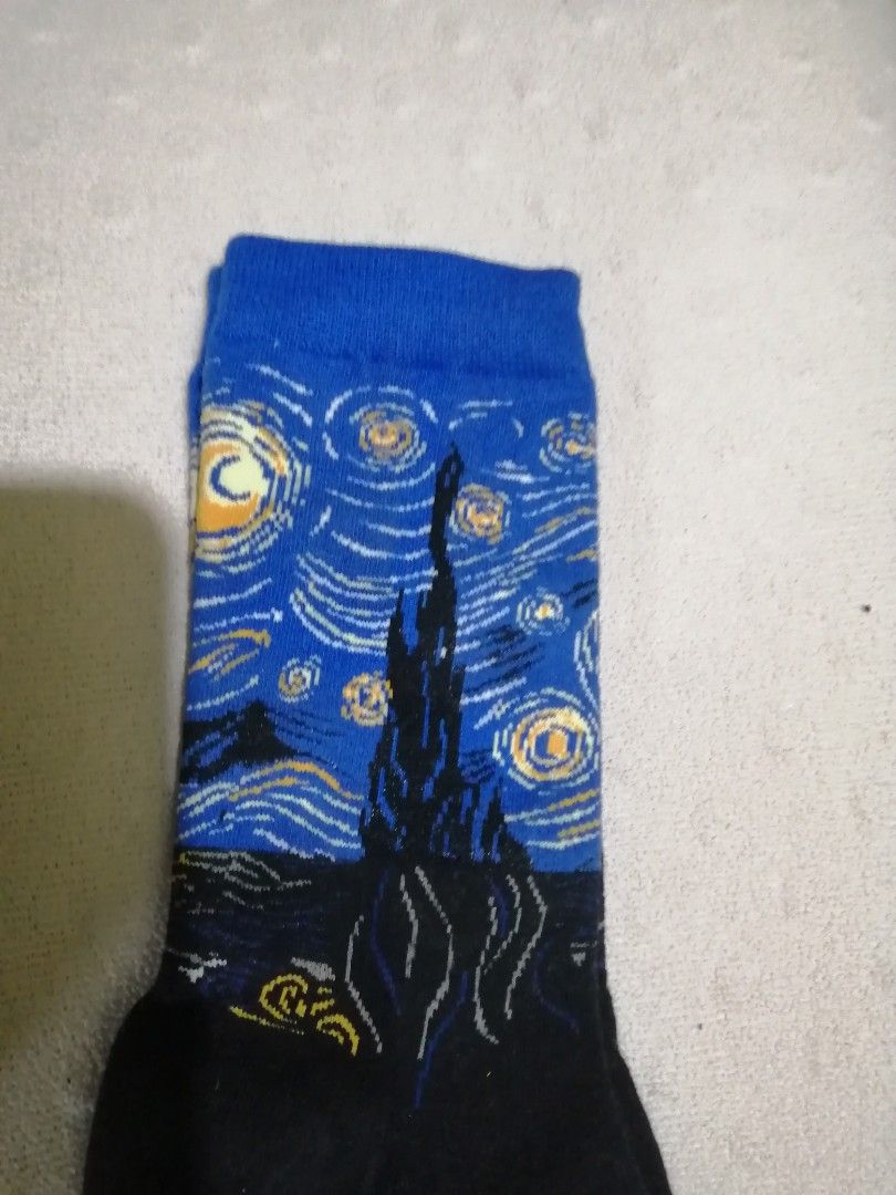 Van gogh starry night socks (Category: Socks) located in Las Pinas. Submitted by johnnnnnnnnnnnnnn (Listing ID 1252312792, Image 3). Description: Bought in new york's museum.
