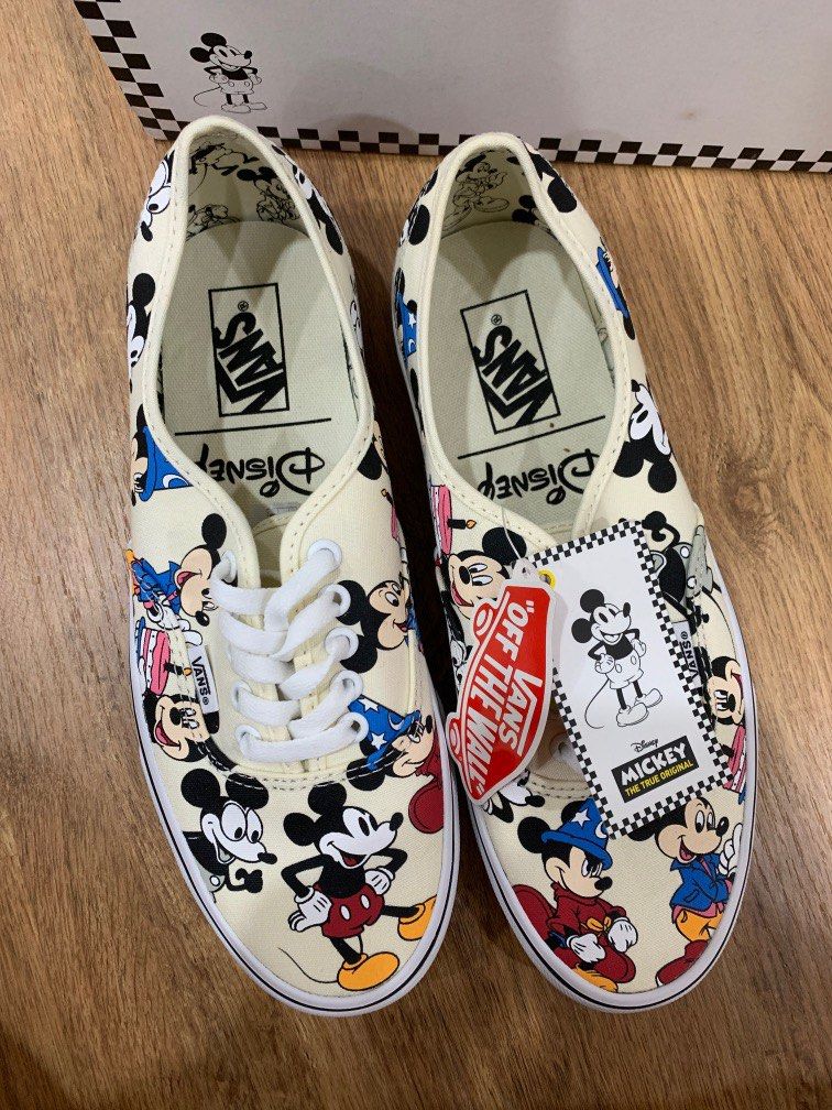 Disney x vans mickey's birthday authentic shoes hot sale