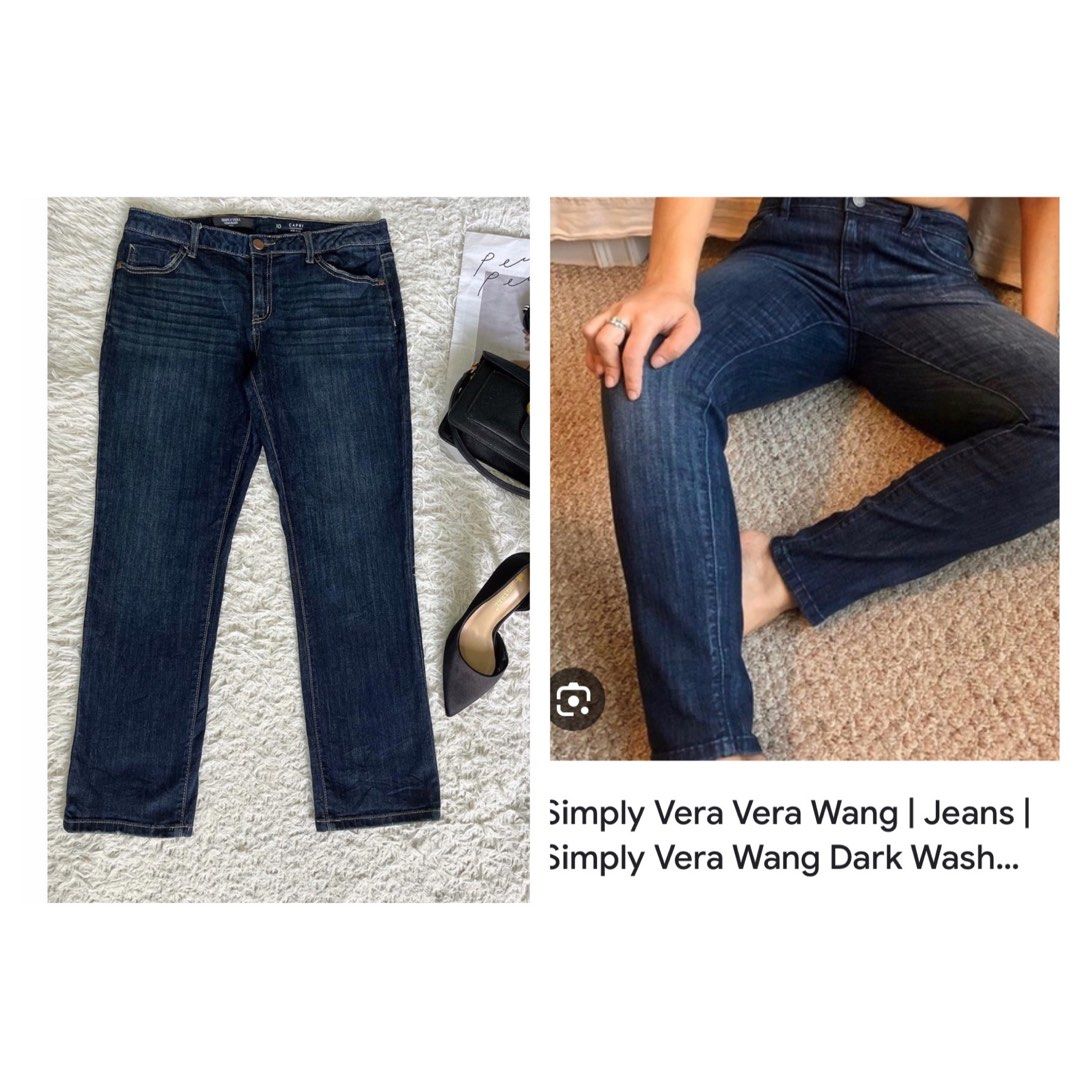 VERA WANG Simply Vera jeans, Women's Fashion, Bottoms, Other Bottoms on  Carousell