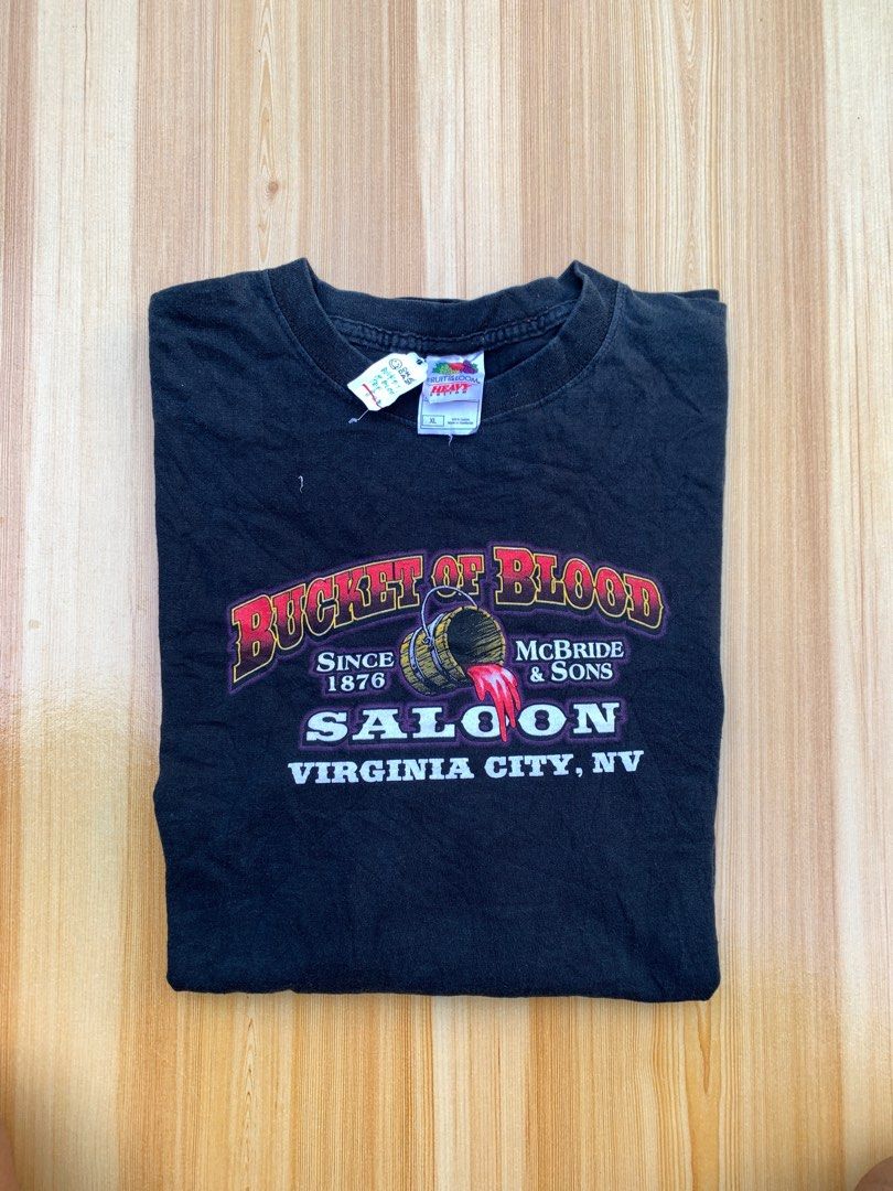 VINTAGE BUCKET OF BLOOD SALOON LONGSLEEVE on Carousell