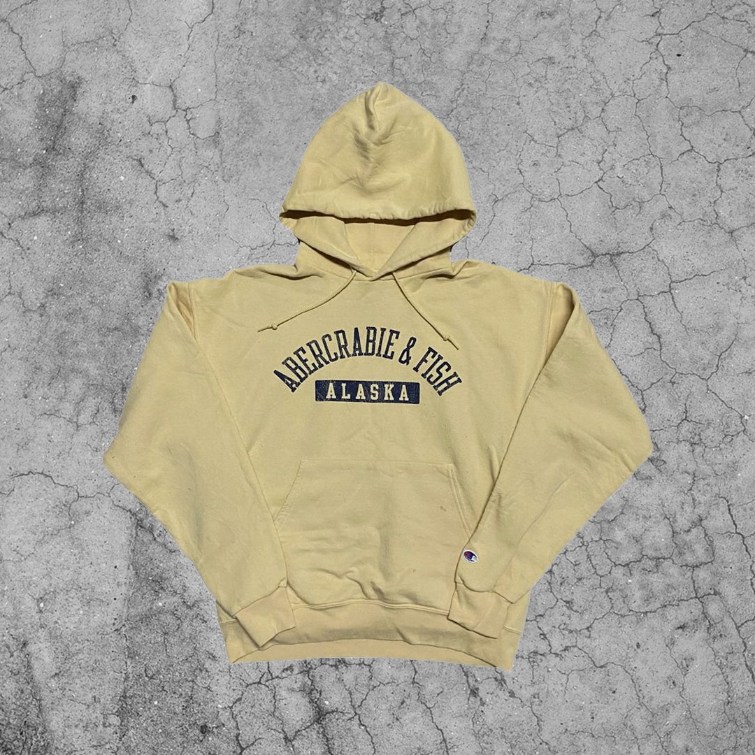 Pastel yellow champion hoodie clearance