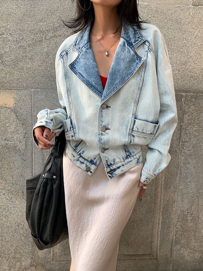 Washed out sales denim jacket