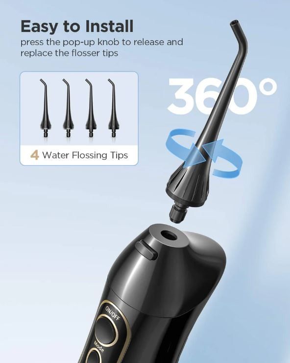 Water Flosser Tips 4PCs for Fairywill Water Flosser and original