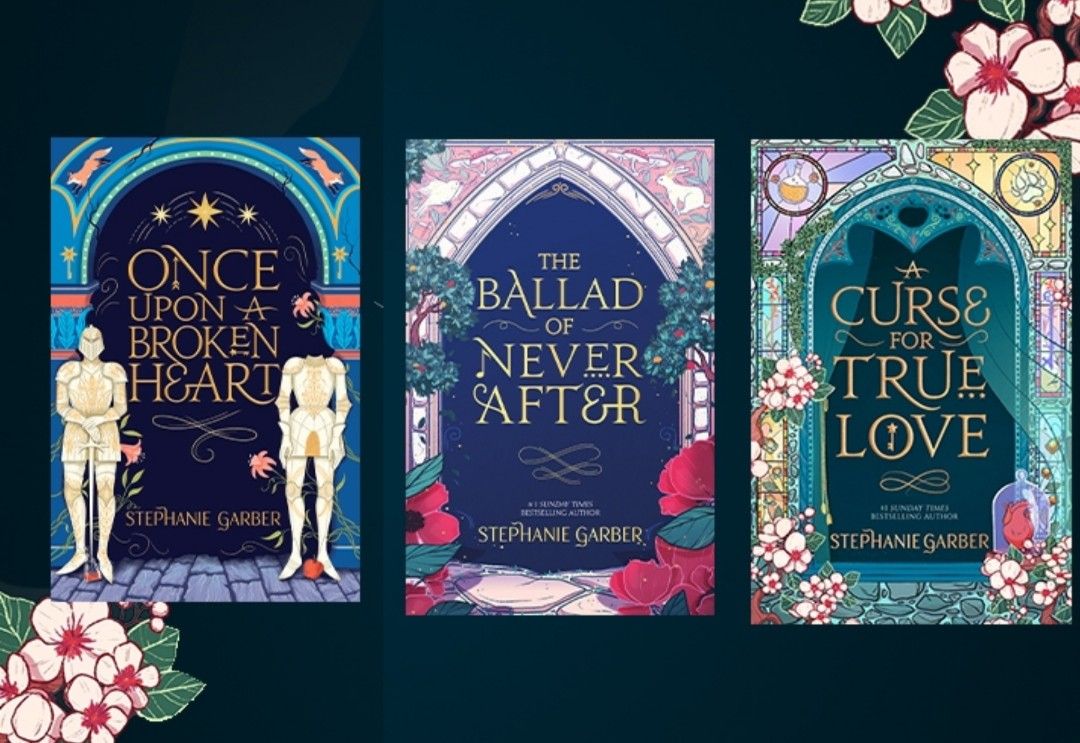 SIGNED HIDDEN FOIL COVER SET Waterstones Once Upon A Broken Heart The