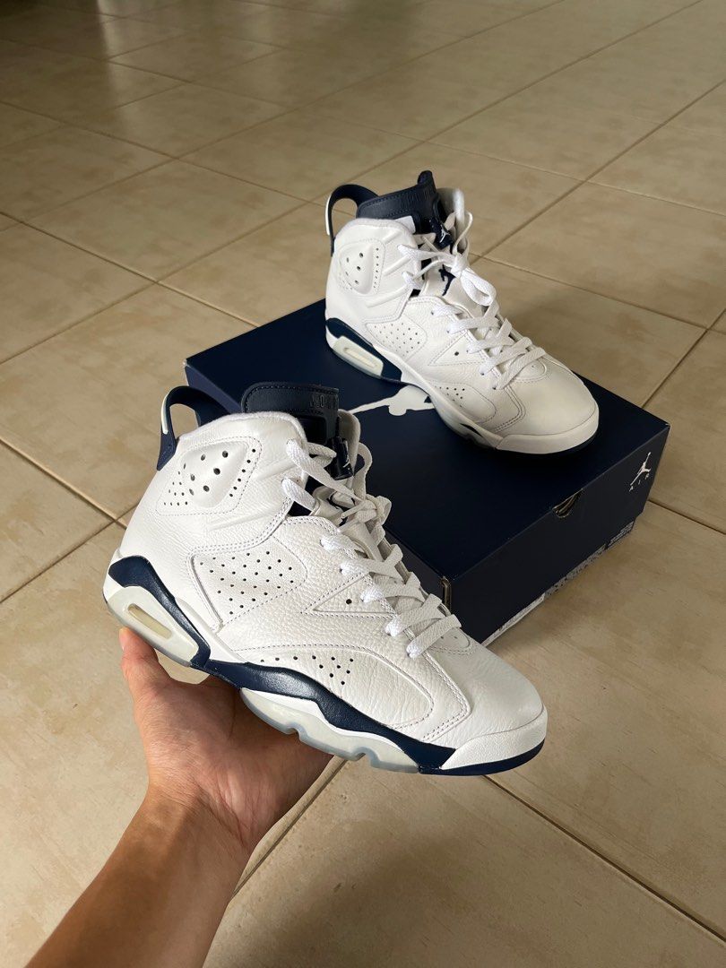 WTT Jordan 6 Midnight Navy Men s Fashion Footwear Sneakers on