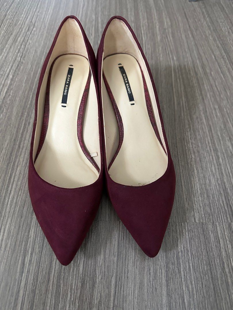 Xara kitten heel suede pumps (Category: Heels) located in Paranaque City. Submitted by marapsison (Listing ID 1252267850, Image 2). Description: Rfs: no longer fits Never worn outside.