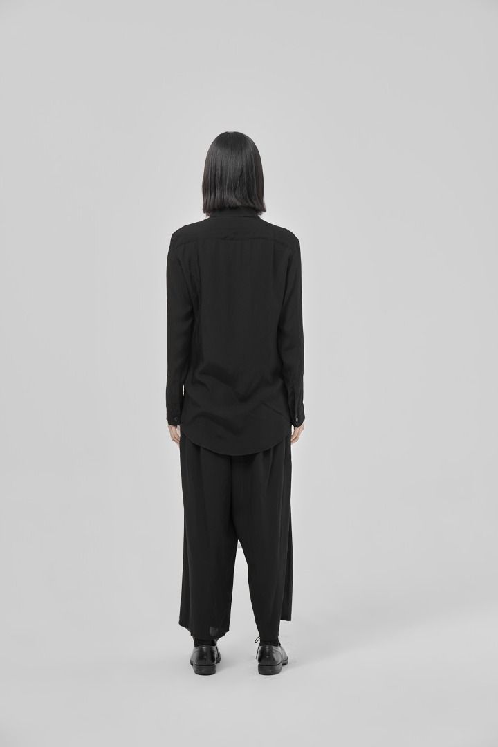 LIMI feu（リミフゥ）長袖カットソー山本耀司系 yama.co) Yohji Yamamoto 山本里美山本耀司LIMI feu - 變形領襯衫長袖