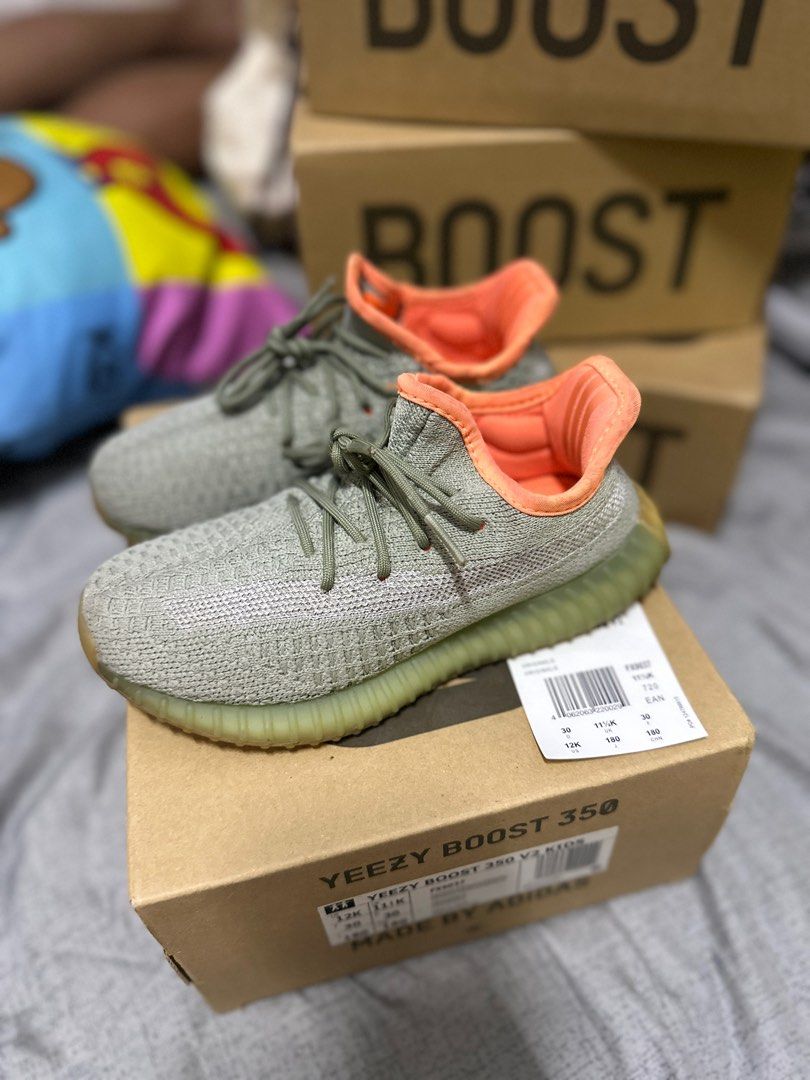 Yeezy Kids Dessert Sage size 12K