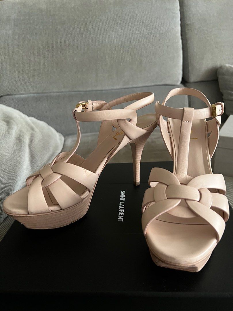 Authentic YSL Tribute Platform Heels Luxury Sneakers Footwear