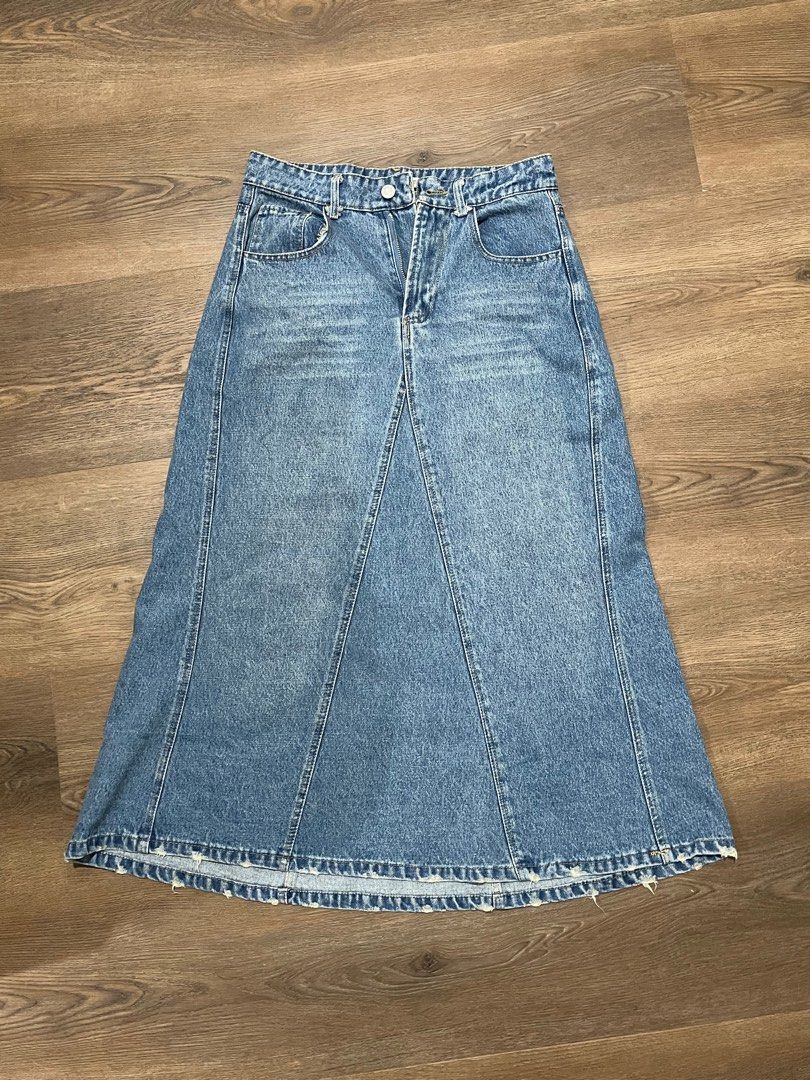 Catos long outlet jean skirts