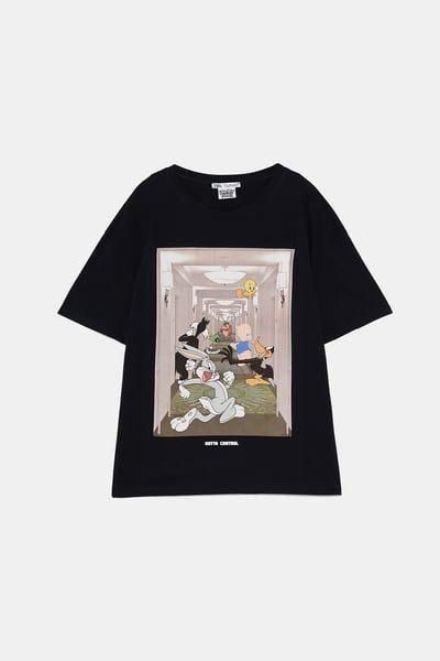 ZARA Looney Tunes Bugs Bunny Tee Size S Women s Fashion Tops