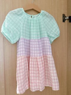 Zara multi colour checked dress in size 98cm (18-24 months)