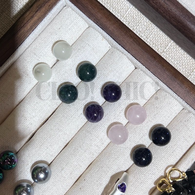Quartz sales stone earrings