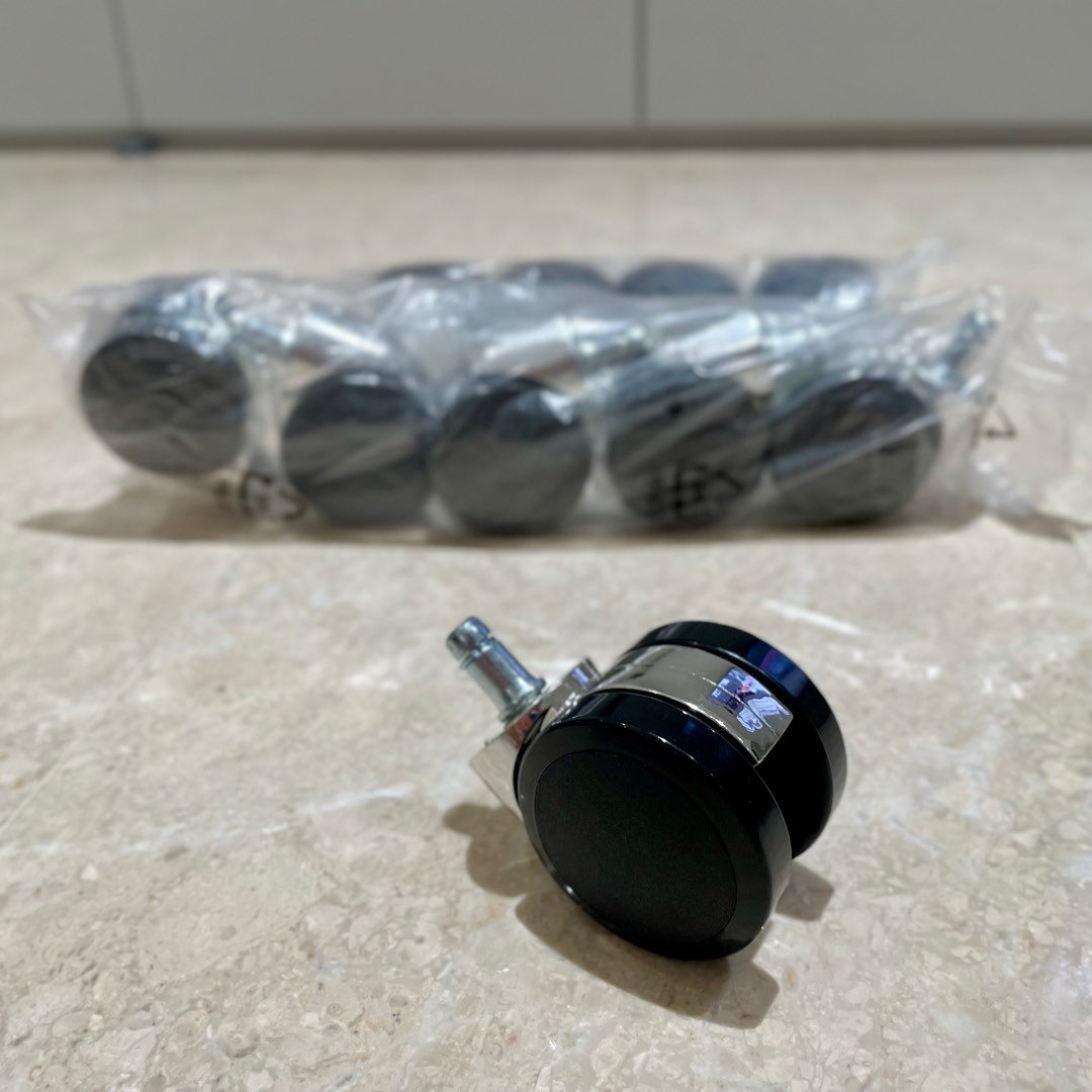 10x castor wheels for office chair, Furniture & Home Living, Furniture