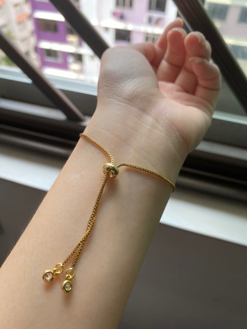 Chain ring cheap bracelet gold