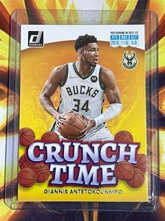 2022-2023 NBA Panini Donruss Basketball Card - Giannis Antetokounmpo ‘Crunch Time’ Insert (Milwaukee Bucks)