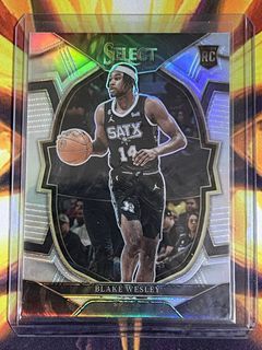 2022-2023 NBA Panini Select Basketball Card - Blake Wesley Silver Holo Prizm Rookie RC (San Antonio Spurs)