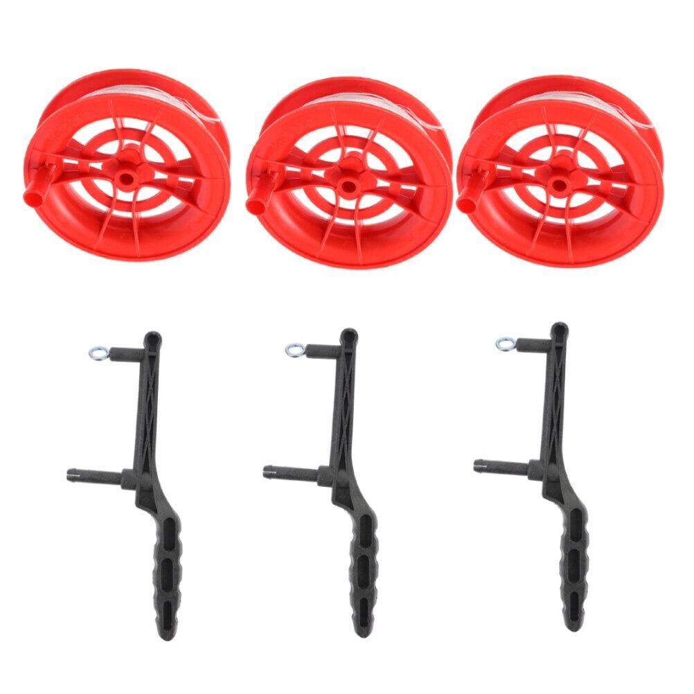 3pcs Kite Reel Winder with 100m String for Flying Kites Outdoor