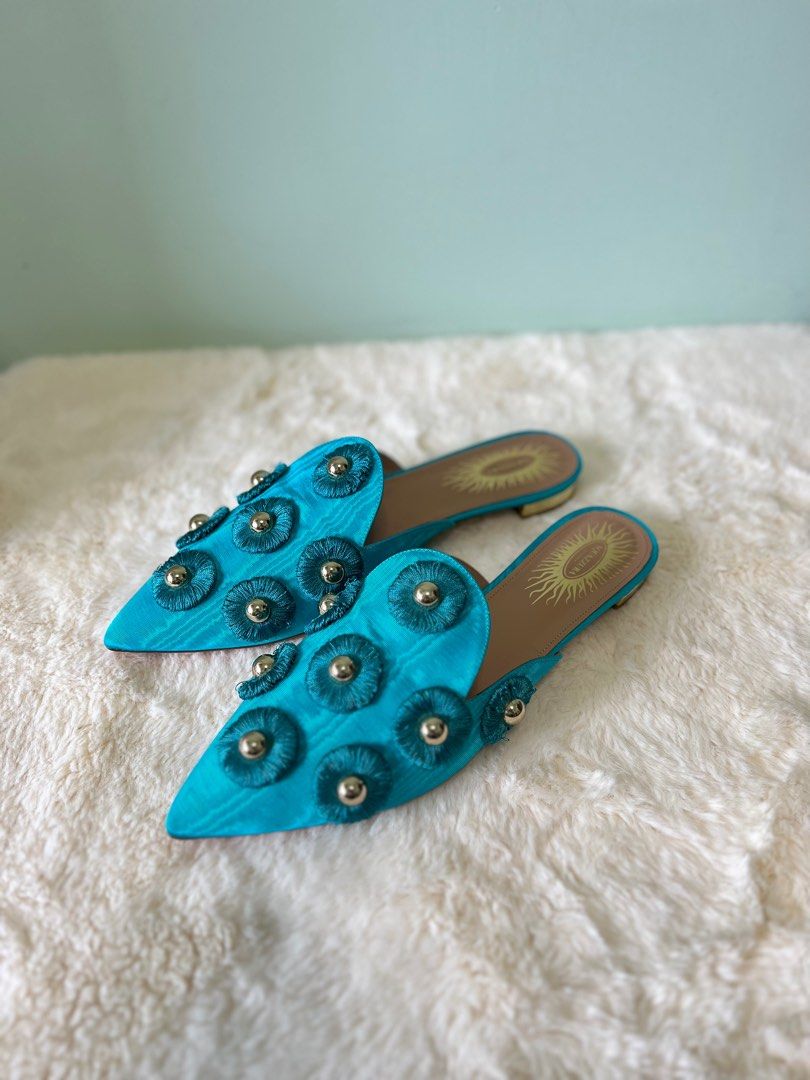 4000 39 Aquazzura studded flats Carousell