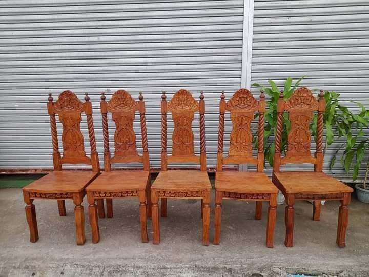5pcs Narra Dining Chairs, Furniture & Home Living, Furniture, Tables