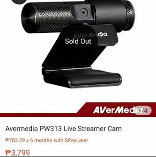 💥 Avermedia PW313 Live Streamer Camera Webcam