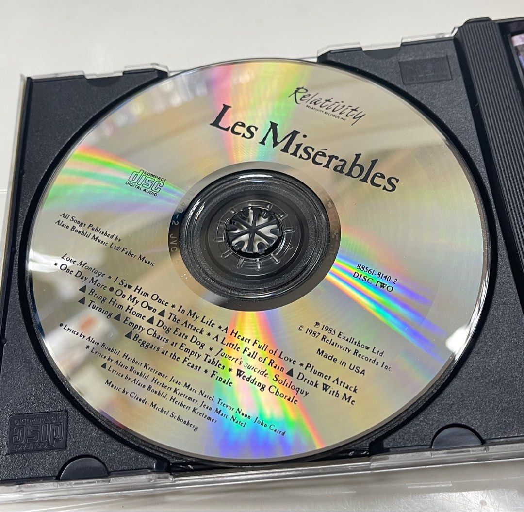 孤星淚 Les Miserables Original London Cast Recording 絕版極靚聲JVC 美版 MADE IN ...