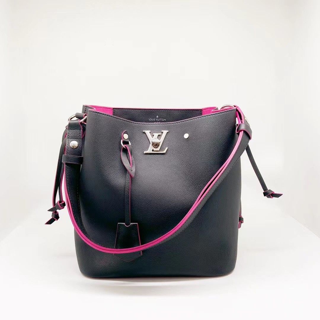 LV Louis Vuitton Nano Lockme Bucket, Luxury, Bags & Wallets on Carousell