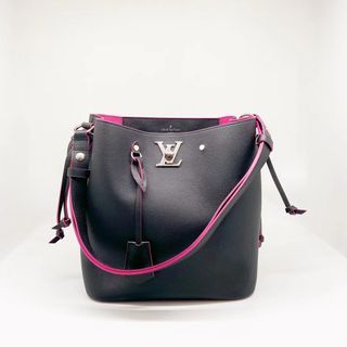 Louis Vuitton Lockme Bucket Crossbody Greige Leather for sale online