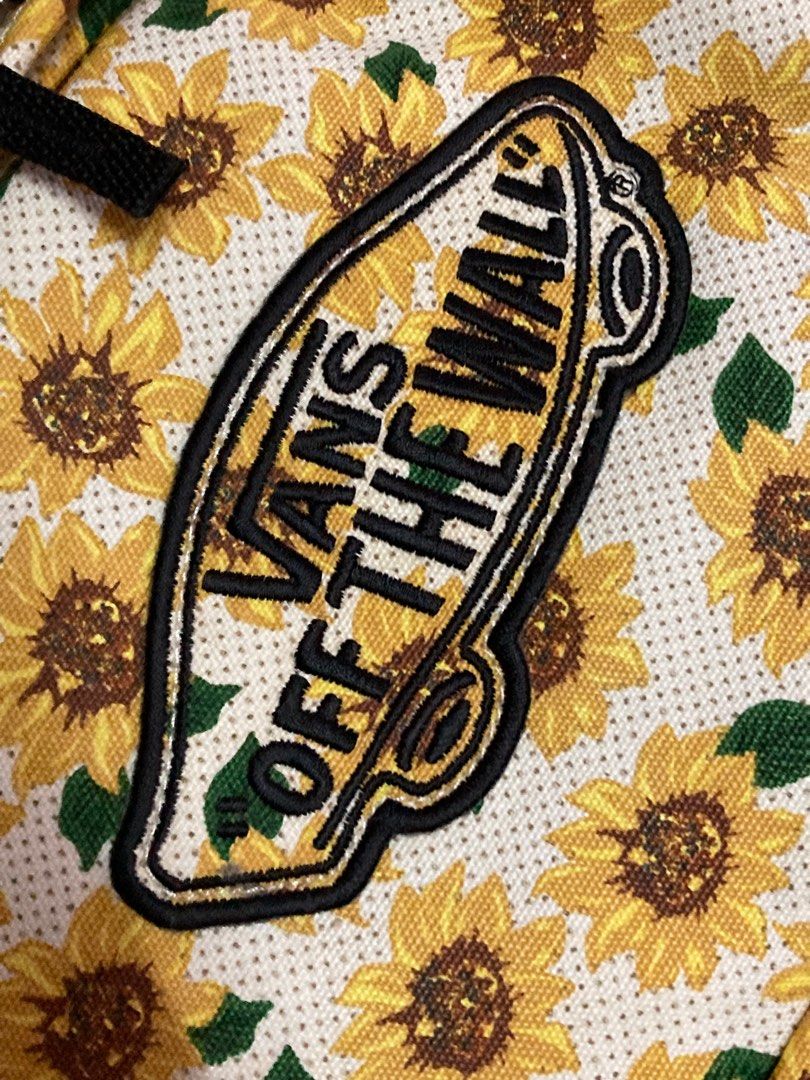 vans sunflower laptop backpack