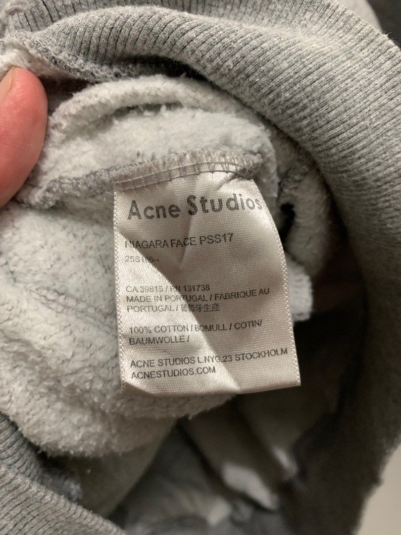 Acne Studios Niagara Face Sweatshirt Men s Fashion Activewear on