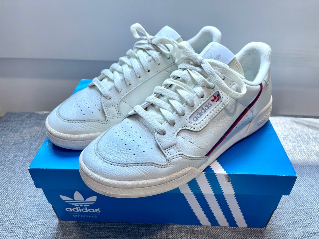 Adidas continental 80 off white blue 2025