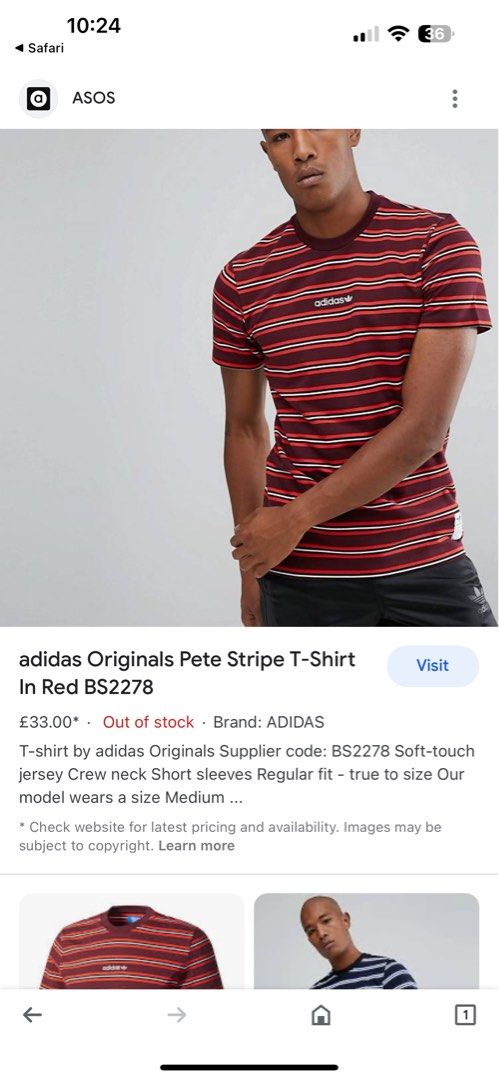 Adidas Original Pete Stripe Limited edition