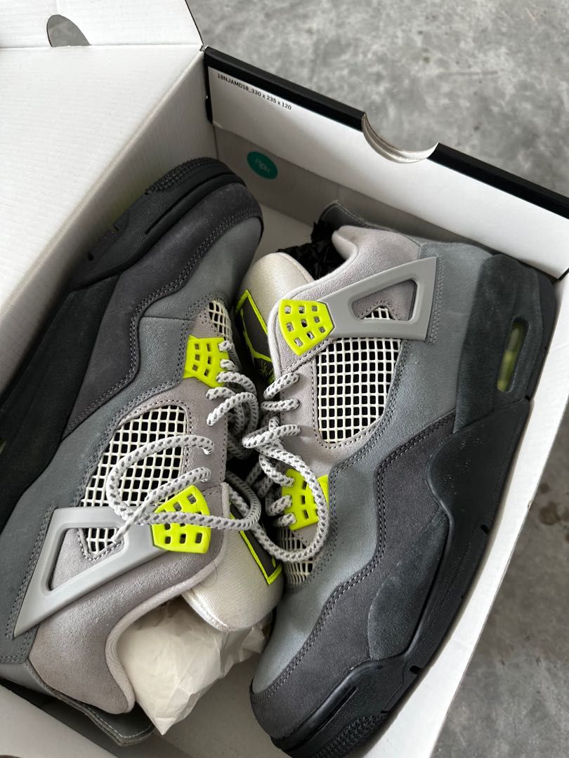 nike air jordan retro 4 neon