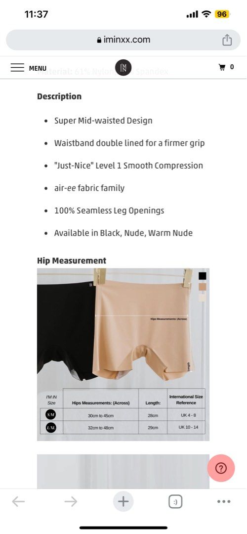 AIR-SHAPER SUPER MID-RISE SEAMLESS SHORTIE (NUDE) - Size S/M (UK 4-8),  Women's Fashion, New Undergarments & Loungewear on Carousell