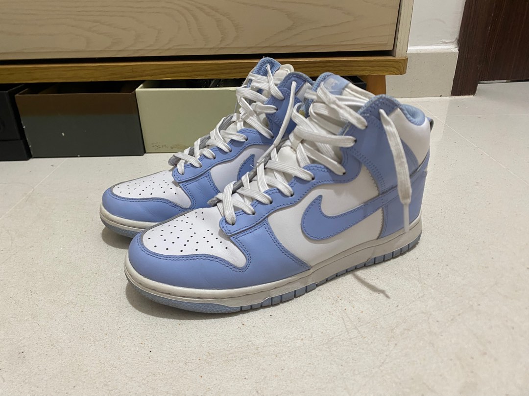 Aluminium Blue Dunk High, Men's Fashion, Footwear, Sneakers on Carousell