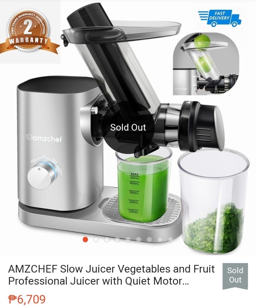 Amzchef Juicer TV Home Appliances Kitchen Appliances Juicers